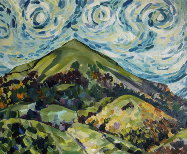 Malvern hills artist worcester Gogh skies walking